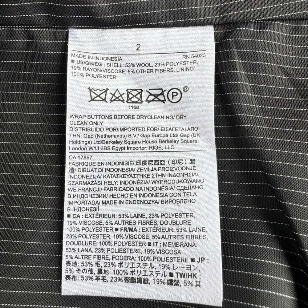 NWOT BANANA REPUBLIC FACTORY Wool Blend Jacket - Women's Size 2 - Picture 7 of 7